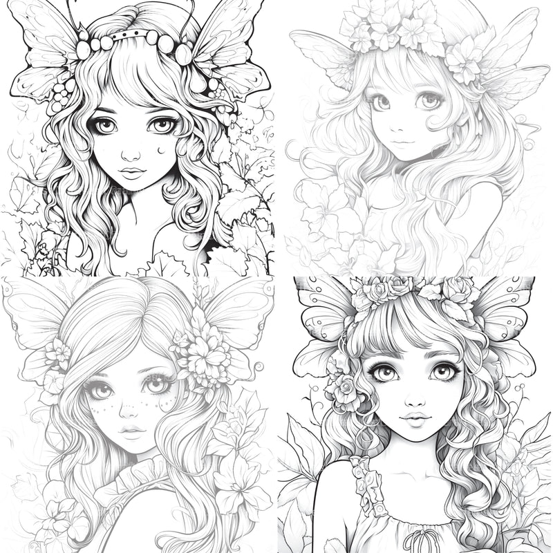 Forest Fairies Coloring Book - CraftNest - Digital Crafting and Art