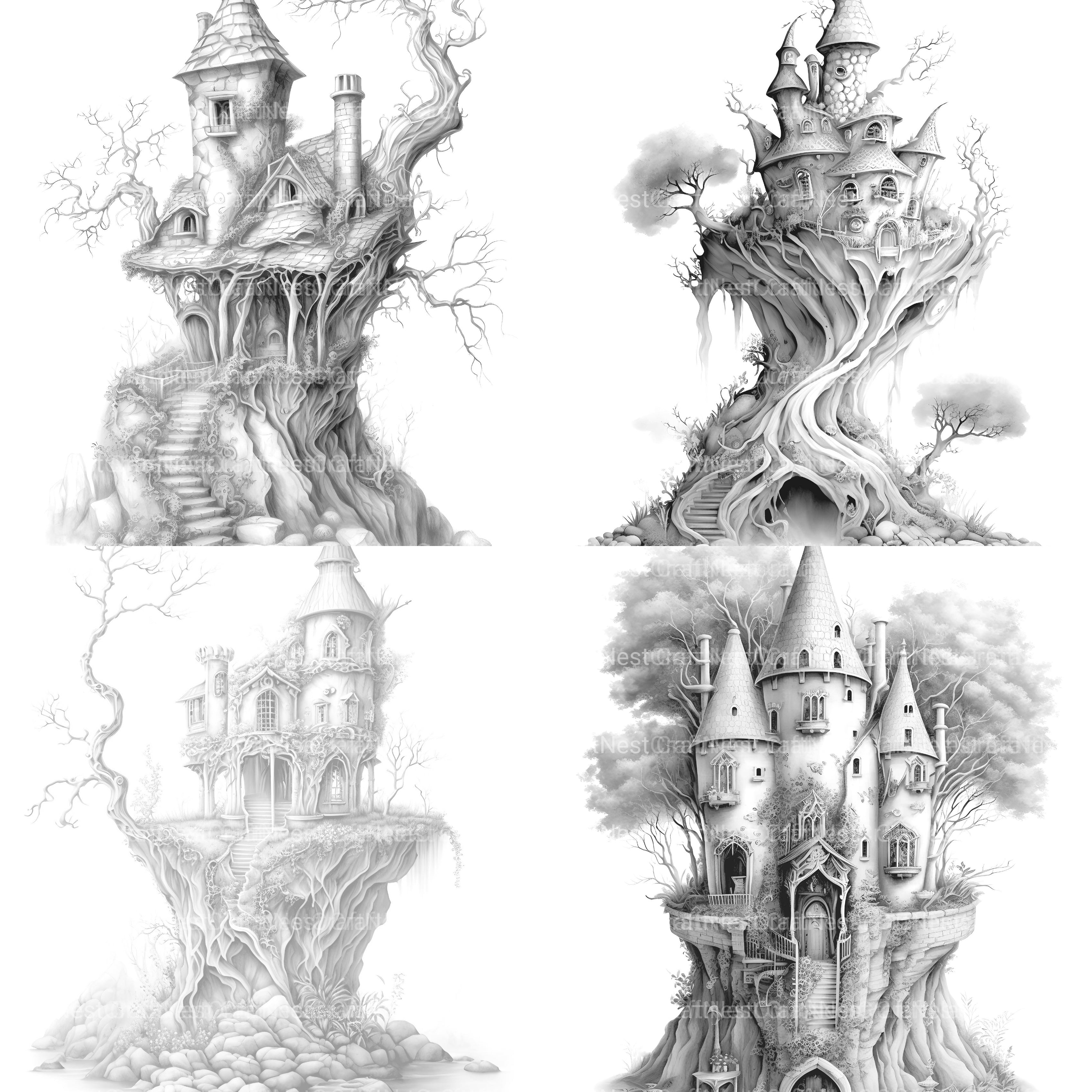 Fairy Fort Coloring Book - CraftNest - Digital Crafting and Art