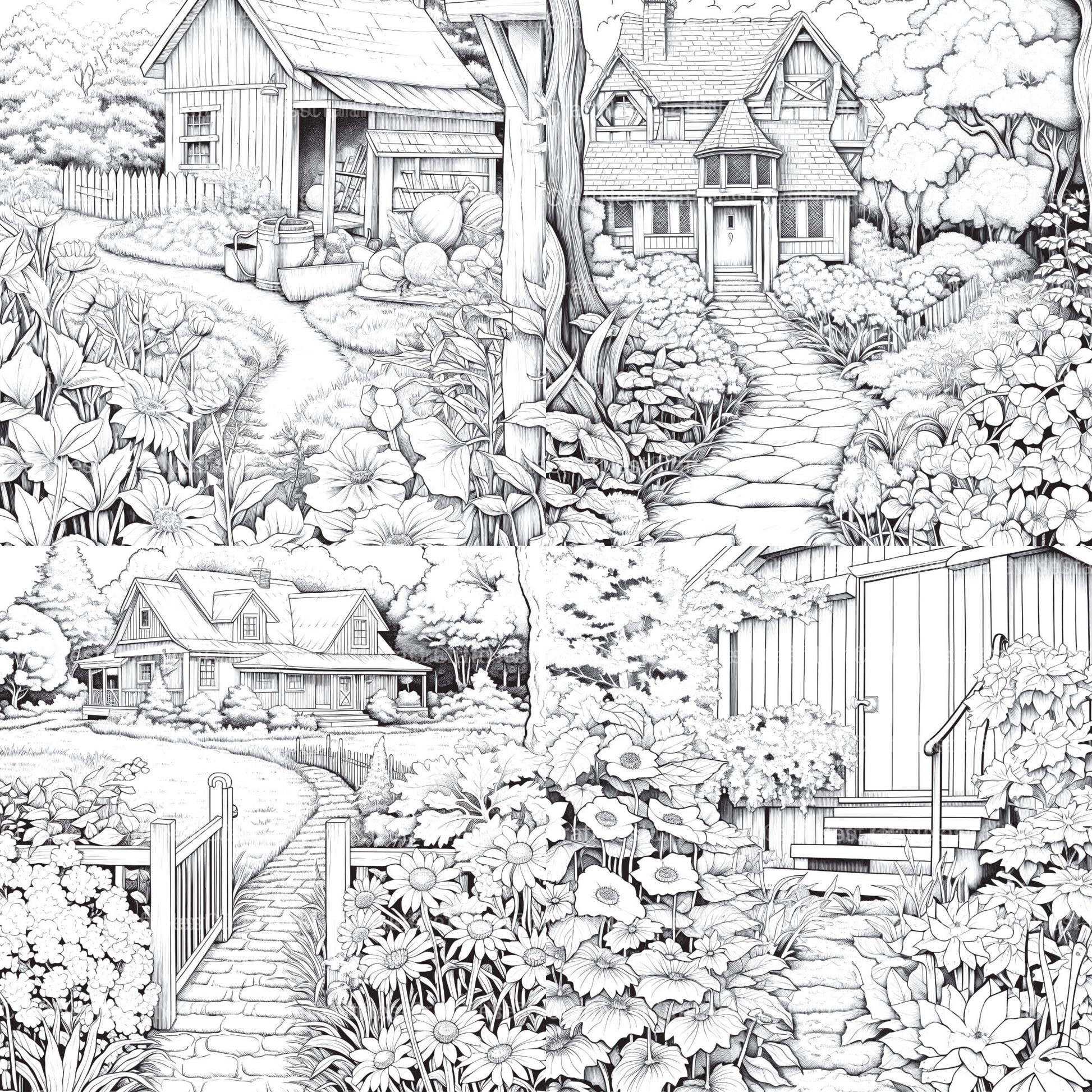 Farmers Garden Coloring Book 2 - CraftNest - Digital Crafting and Art