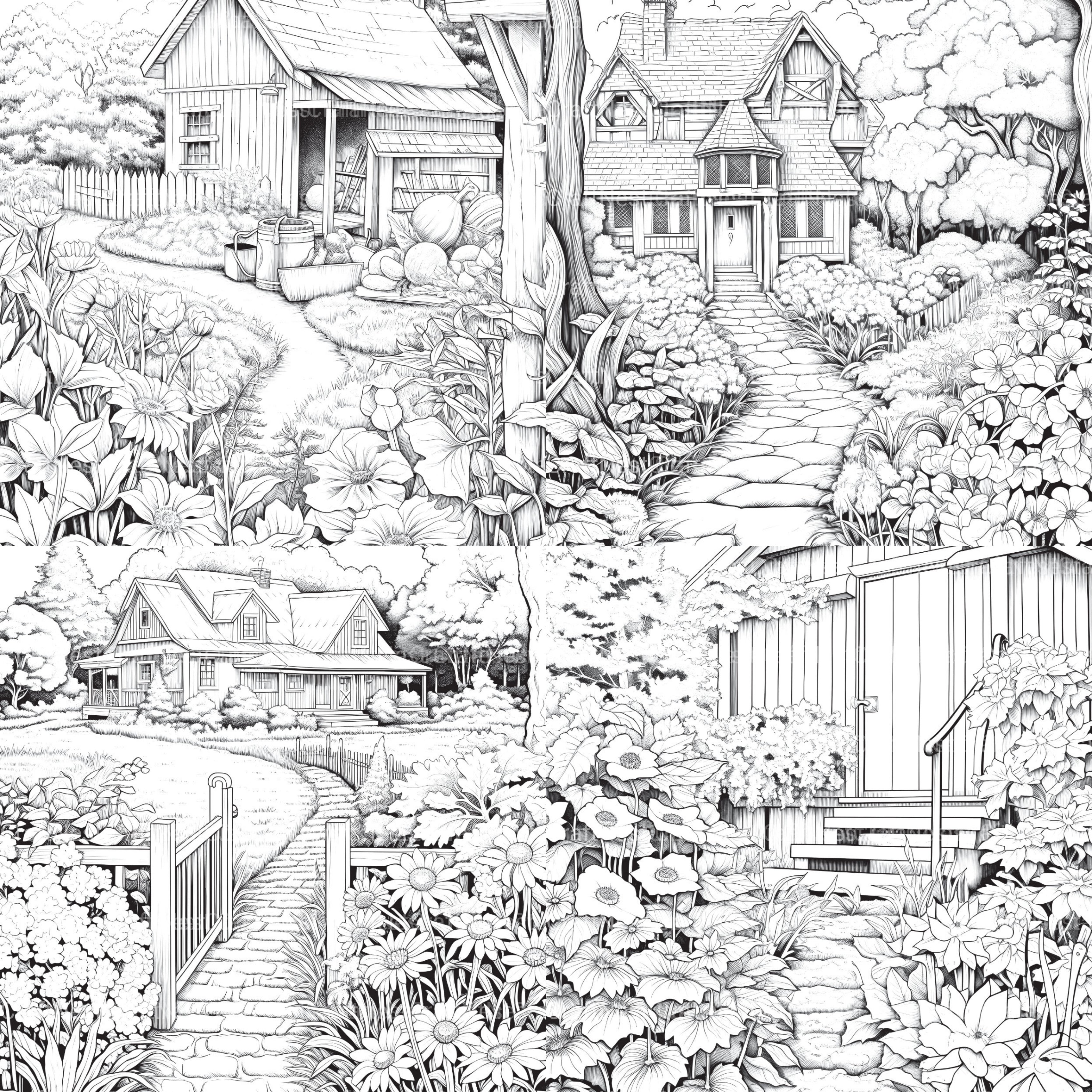 Farmers Garden Coloring Book 2 - CraftNest - Digital Crafting and Art