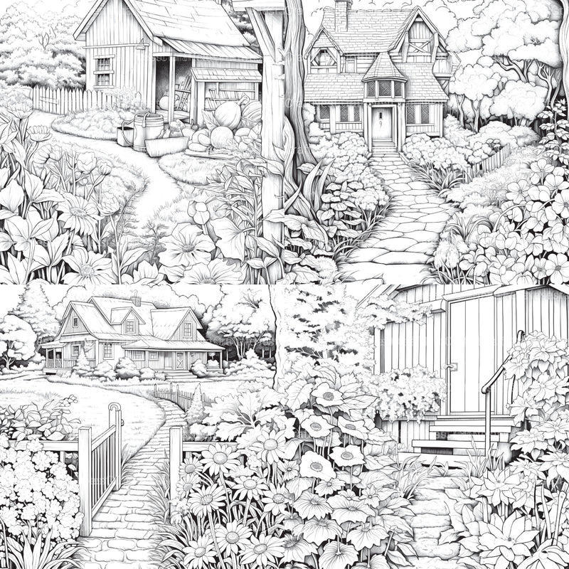 Farmers Garden Coloring Book 2 - CraftNest - Digital Crafting and Art