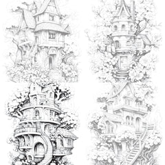 Blooming House Coloring Book - CraftNest - Digital Crafting and Art