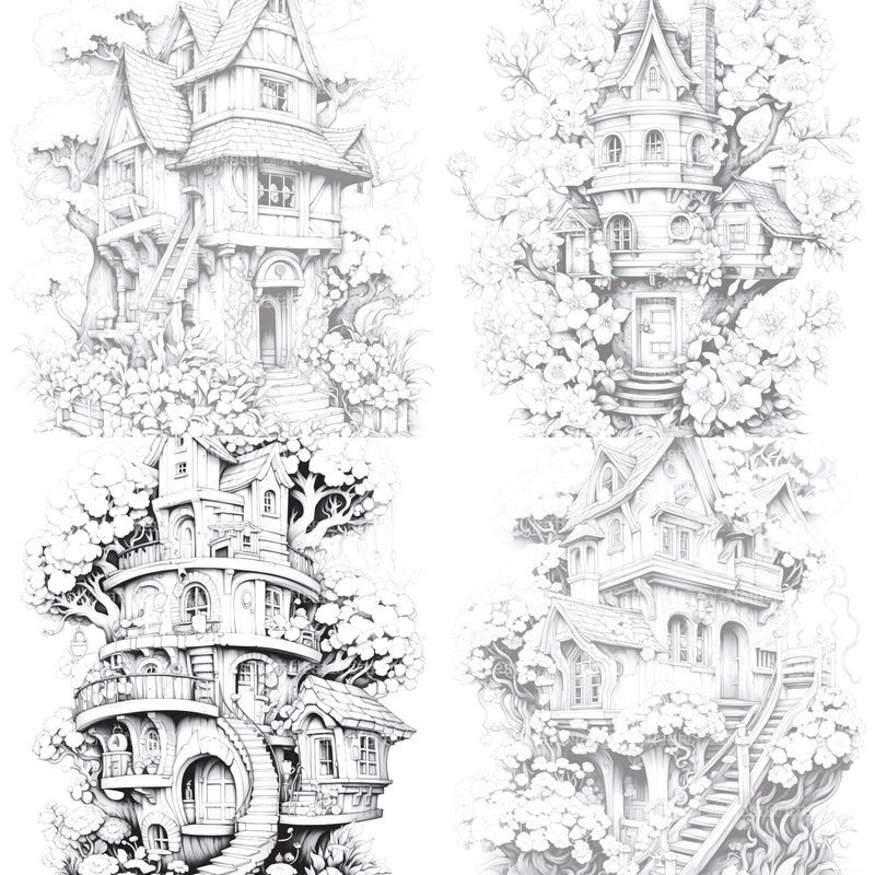 Blooming House Coloring Book - CraftNest - Digital Crafting and Art