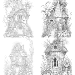 Secret Garden Fairy House Coloring Book - CraftNest - Digital Crafting and Art