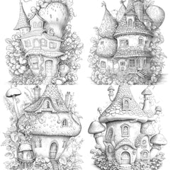 Strawberry Fairy House Coloring Book - CraftNest - Digital Crafting and Art