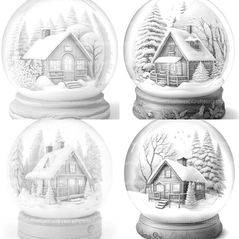Snowball Cabin Coloring Book - CraftNest - Digital Crafting and Art
