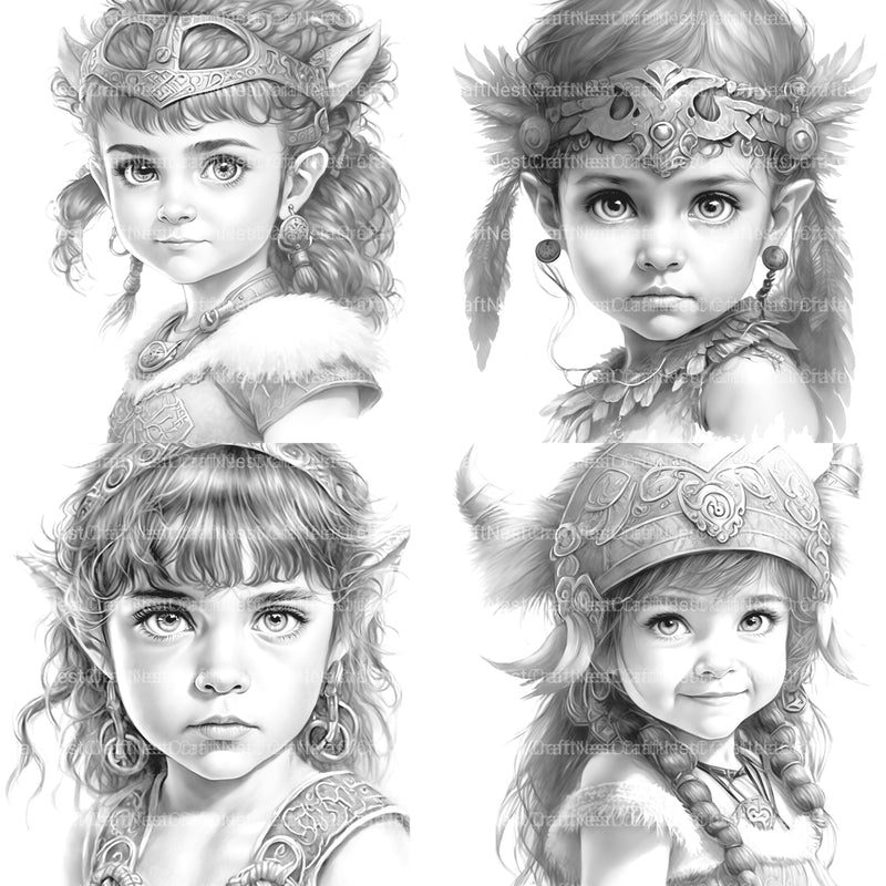 Bavarian Girl Coloring Book 2 - CraftNest - Digital Crafting and Art