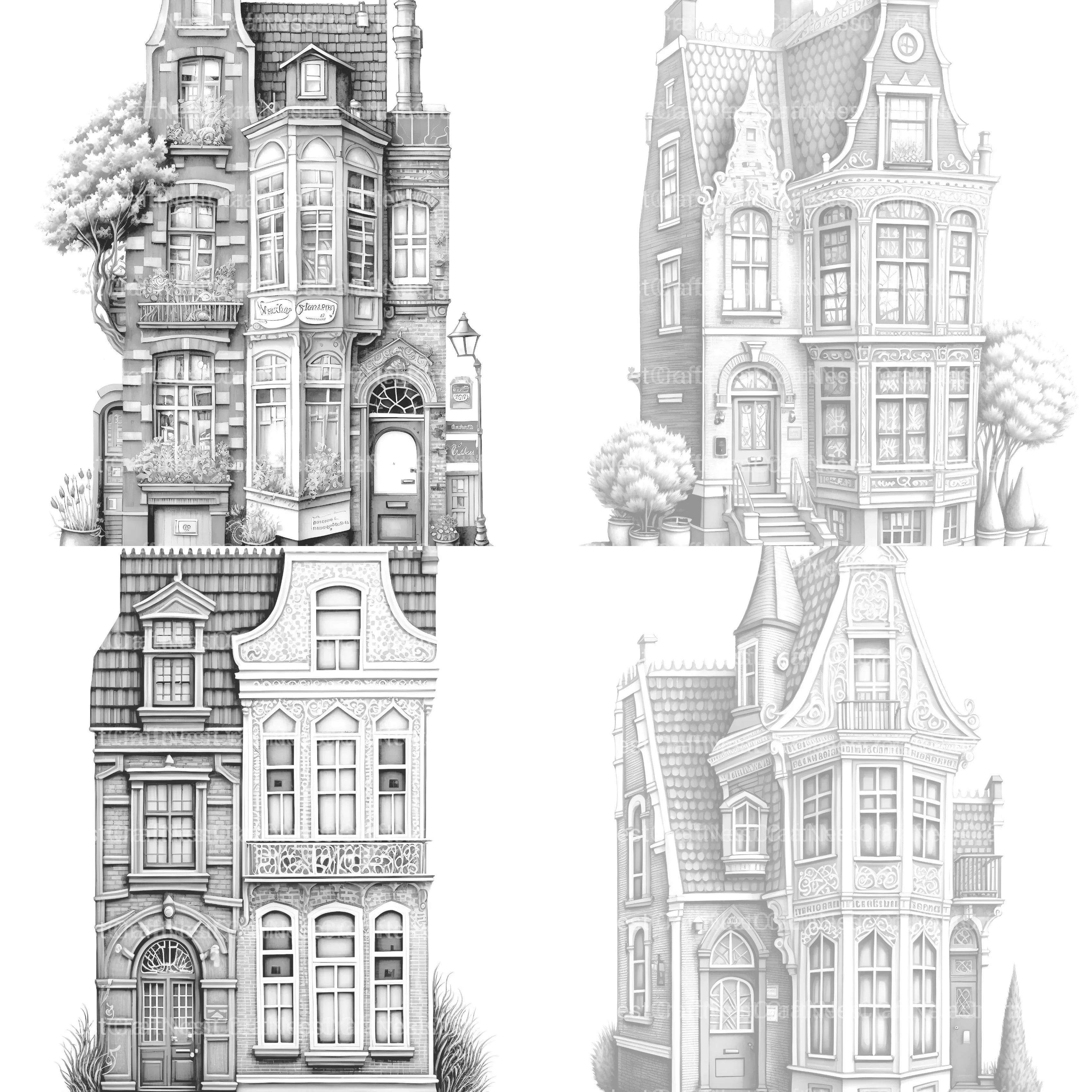 Brazilian Tiny House Coloring Book - CraftNest - Digital Crafting and Art