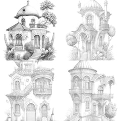 Turkish Tiny House Coloring Book - CraftNest - Digital Crafting and Art