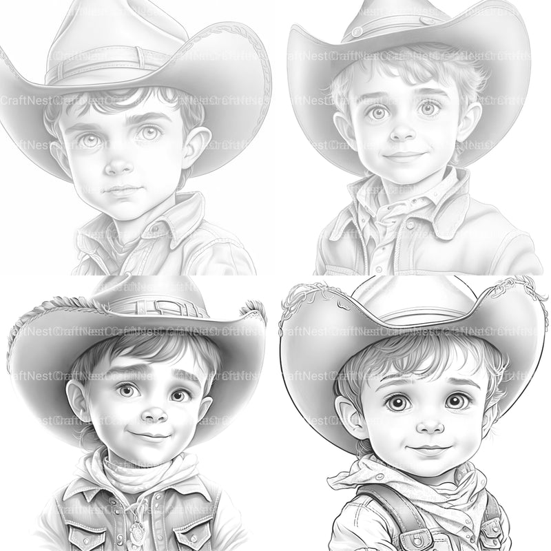 Cowgirl Coloring Book - CraftNest - Digital Crafting and Art
