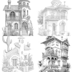 Chile Tiny House Coloring Book 1 - CraftNest - Digital Crafting and Art