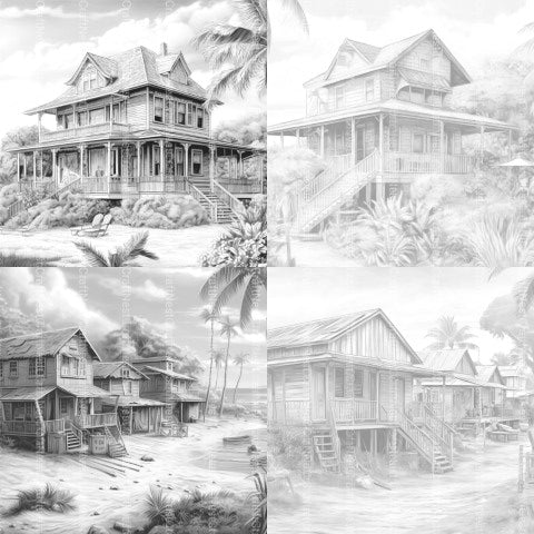 Hawaii Coloring Book - CraftNest - Digital Crafting and Art