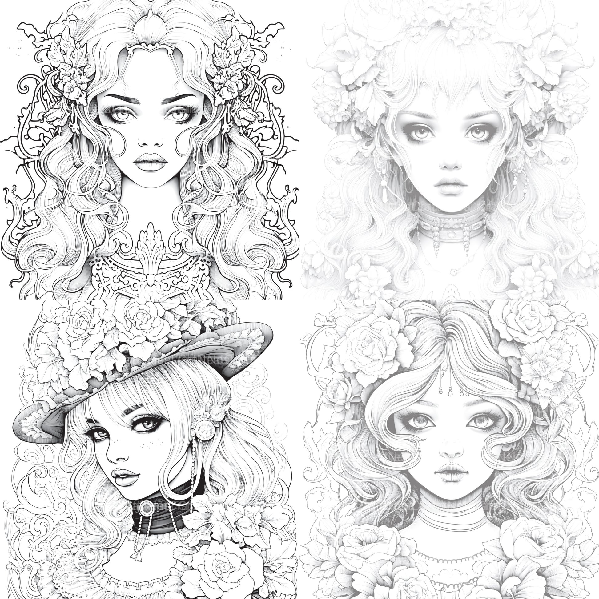 Little Princess Coloring Book - CraftNest - Digital Crafting and Art