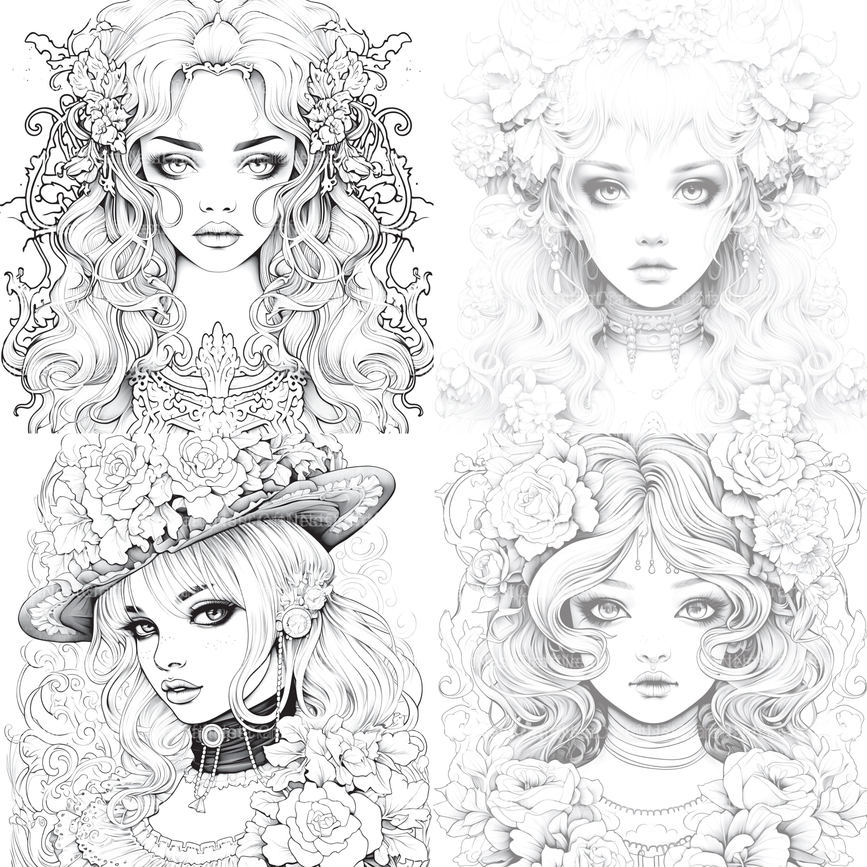 Little Princess Coloring Book - CraftNest - Digital Crafting and Art