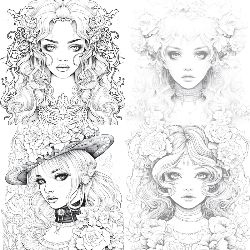 Little Princess Coloring Book - CraftNest - Digital Crafting and Art