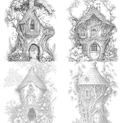 Secret Garden Fairy House Coloring Book - CraftNest - Digital Crafting and Art