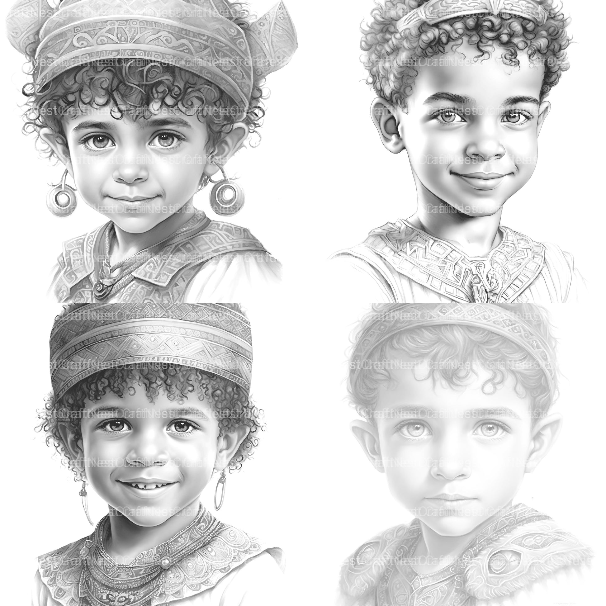 Cute Girl Coloring Book - CraftNest - Digital Crafting and Art