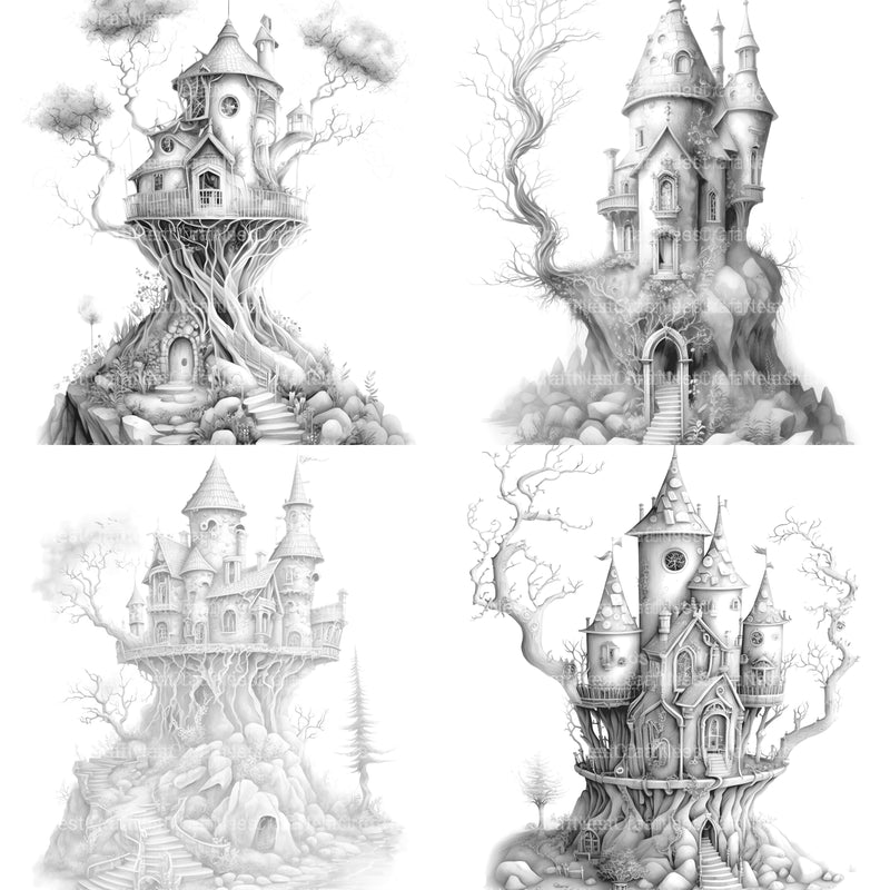 Fairy Fort Coloring Book - CraftNest - Digital Crafting and Art