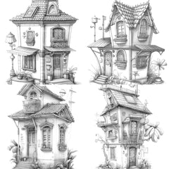 Chile Tiny House Coloring Book - CraftNest - Digital Crafting and Art