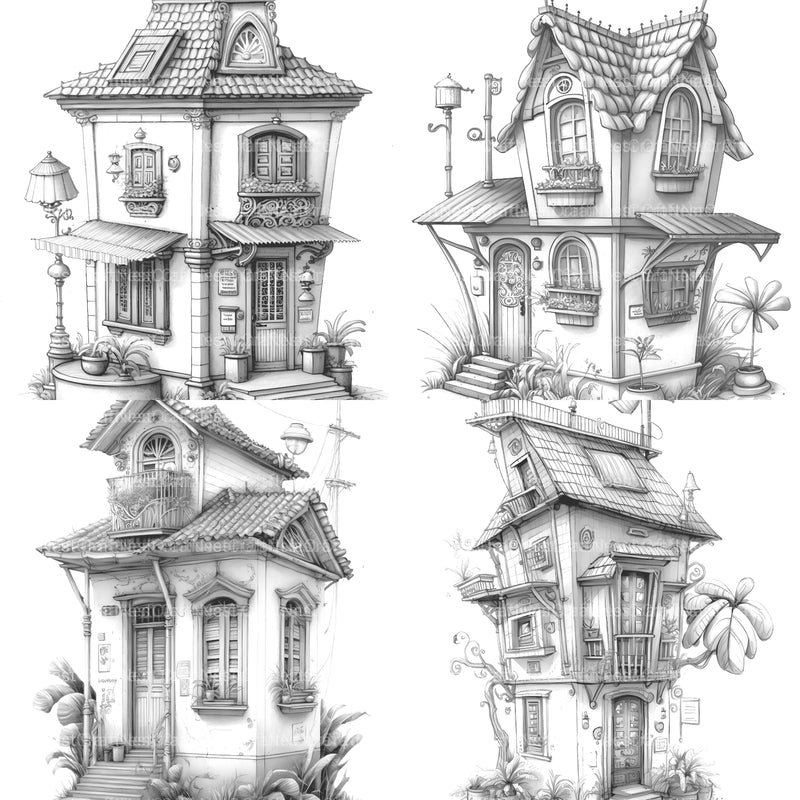 Chile Tiny House Coloring Book - CraftNest - Digital Crafting and Art