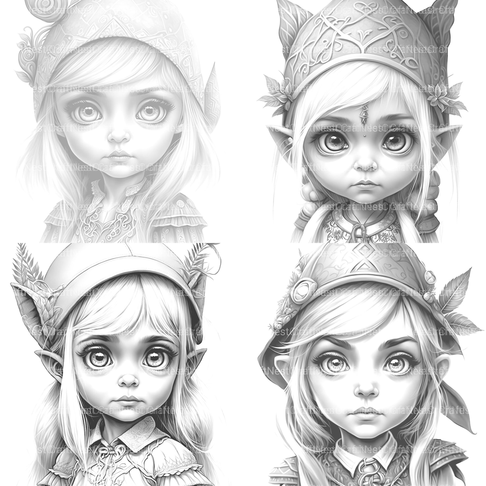 Gothic Girl Coloring Book - CraftNest - Digital Crafting and Art