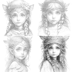 Fairy Girl Coloring Book - CraftNest - Digital Crafting and Art
