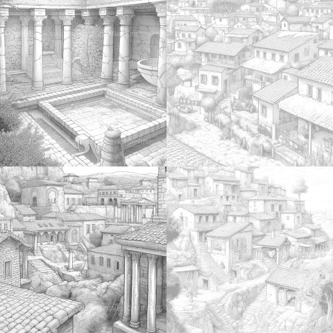 Ancient Rome Coloring Book - CraftNest - Digital Crafting and Art