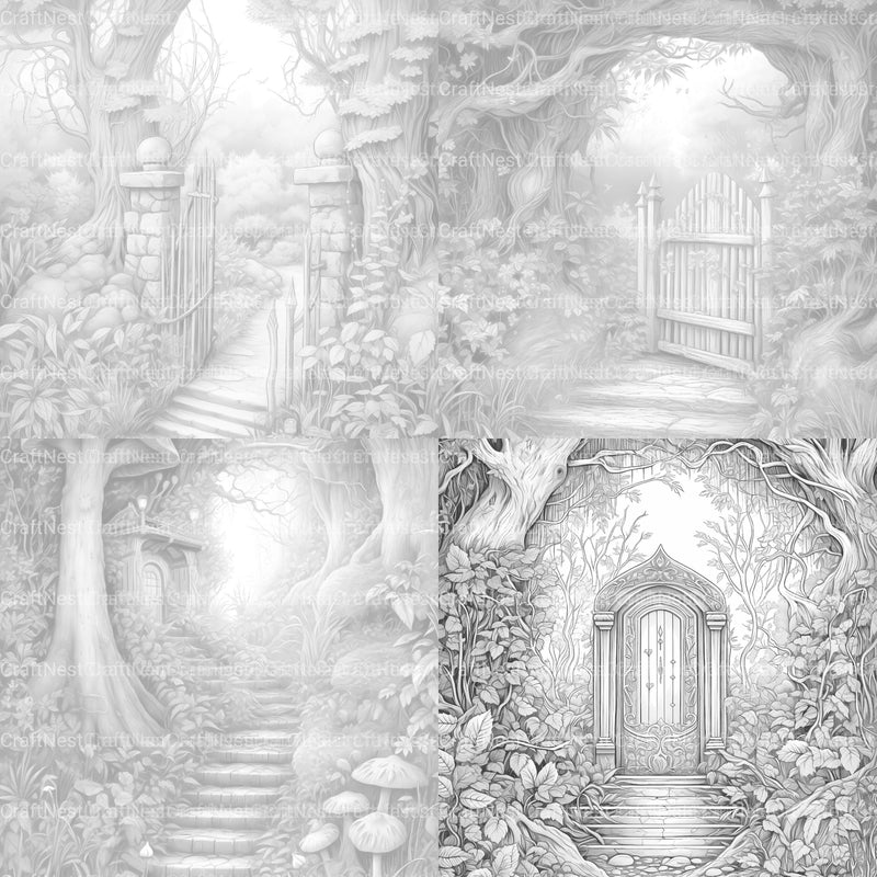 Forest Gate Coloring Book 2 - CraftNest - Digital Crafting and Art