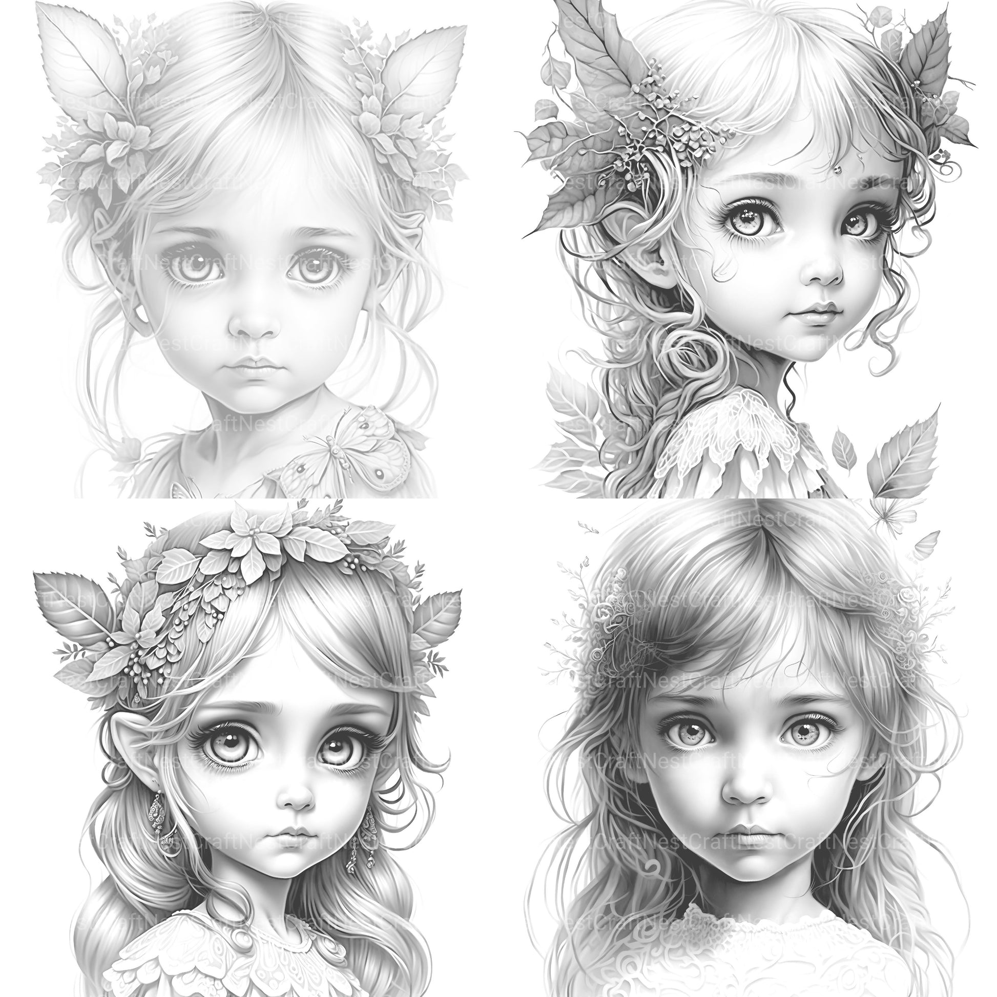 Gnome Girl Coloring Book - CraftNest - Digital Crafting and Art