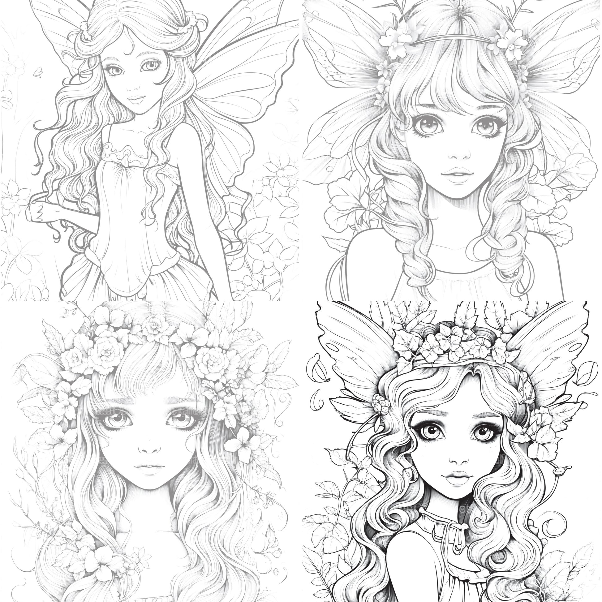 Forest Fairies Coloring Book - CraftNest - Digital Crafting and Art