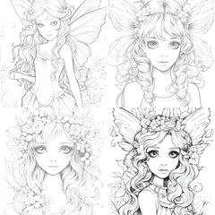 Forest Fairies Coloring Book - CraftNest - Digital Crafting and Art