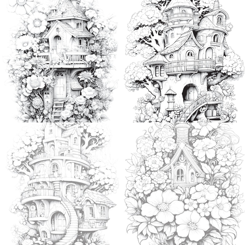 Blooming House Coloring Book - CraftNest - Digital Crafting and Art