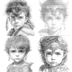 Babarian Girl Coloring Book - CraftNest - Digital Crafting and Art