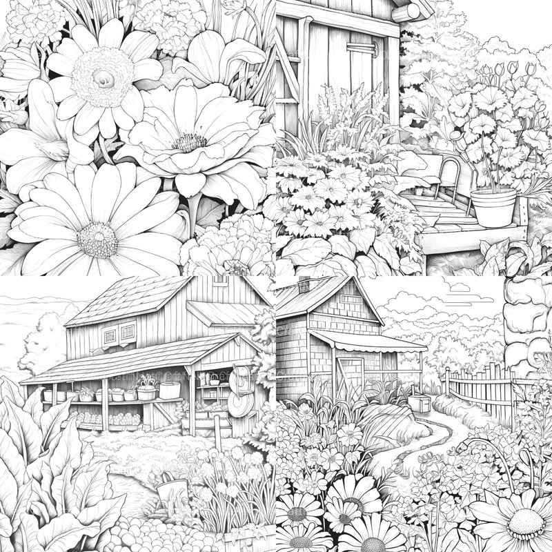 Farmers Garden Coloring Book 2 - CraftNest - Digital Crafting and Art