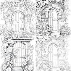Blooming Door Coloring Book - CraftNest - Digital Crafting and Art