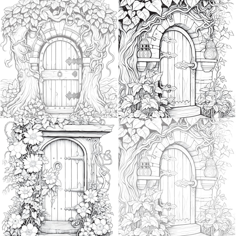 Blooming Door Coloring Book - CraftNest - Digital Crafting and Art