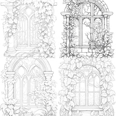 Blooming Window Coloring Book - CraftNest - Digital Crafting and Art