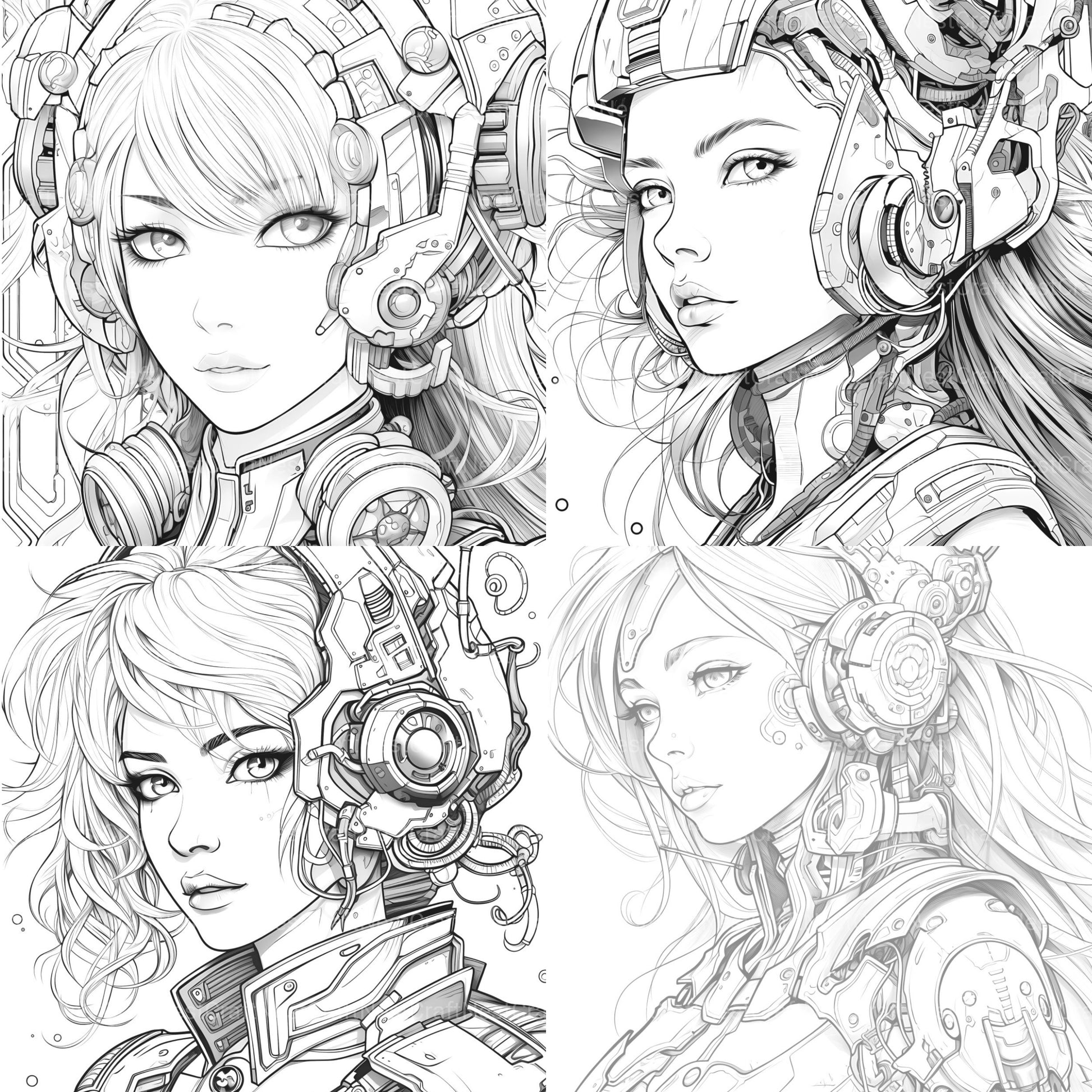 Druid Girl Coloring Book - CraftNest - Digital Crafting and Art