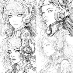 Druid Girl Coloring Book - CraftNest - Digital Crafting and Art