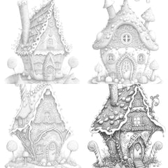 Gingerbread Fairy House Coloring Book - CraftNest - Digital Crafting and Art