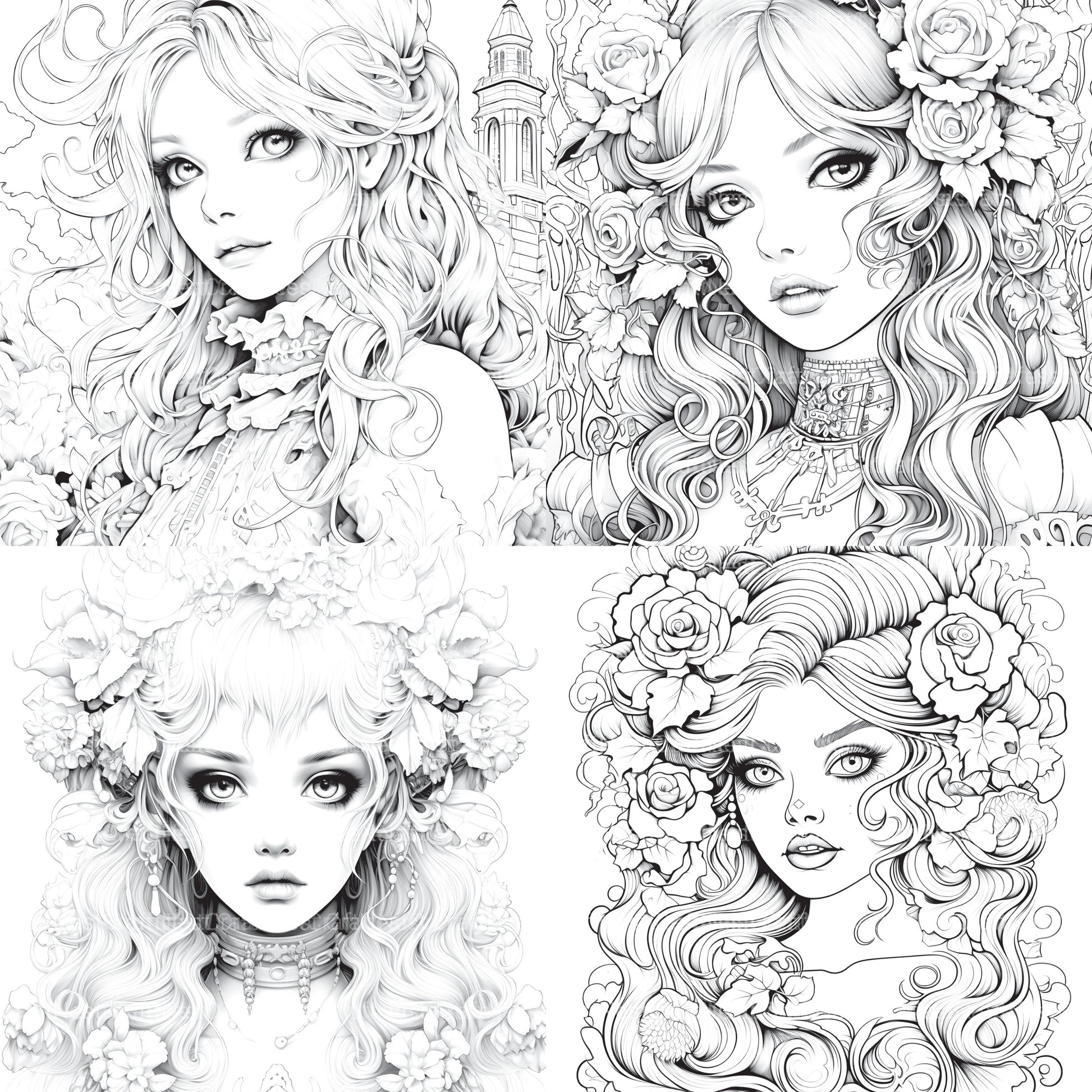 Little Princess Coloring Book - CraftNest - Digital Crafting and Art