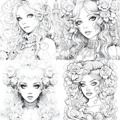 Little Princess Coloring Book - CraftNest - Digital Crafting and Art