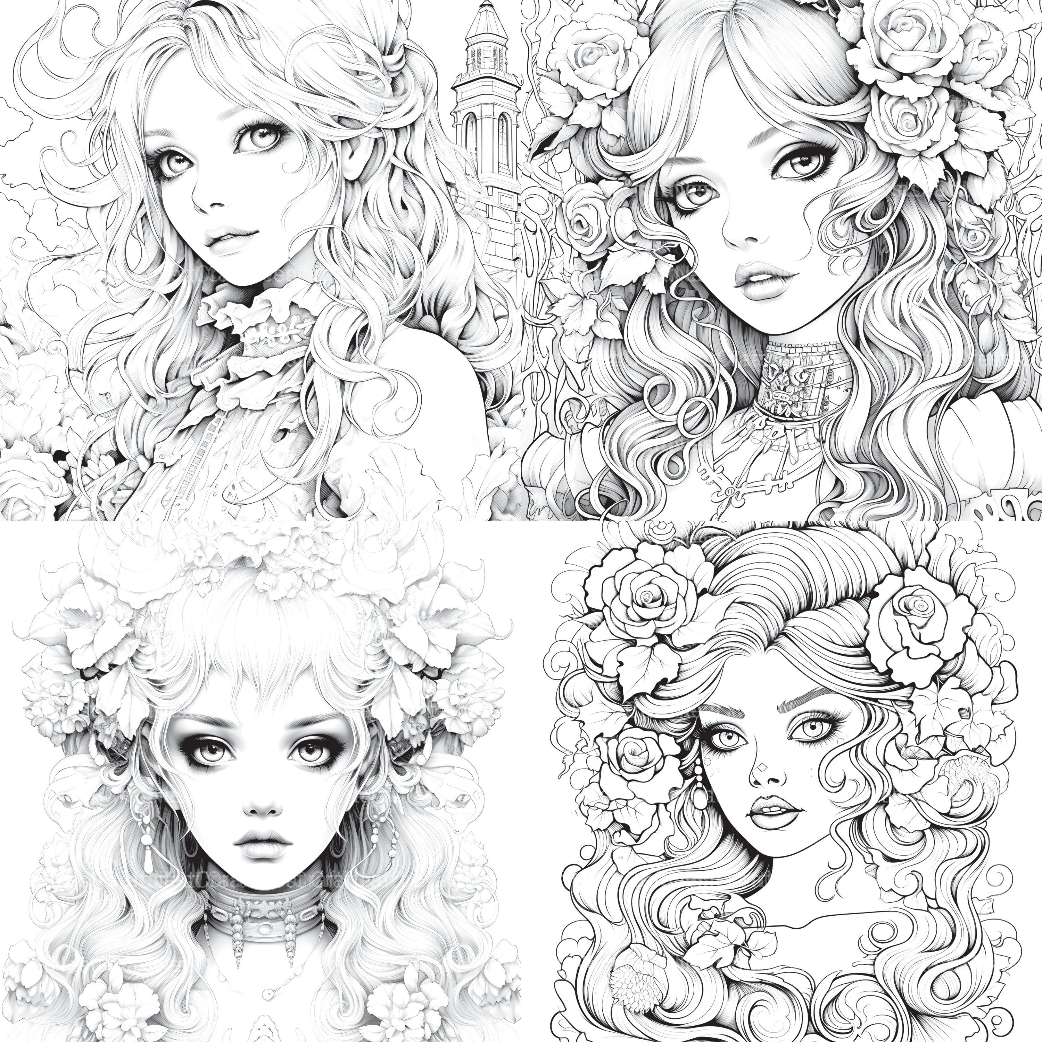 Little Princess Coloring Book - CraftNest - Digital Crafting and Art