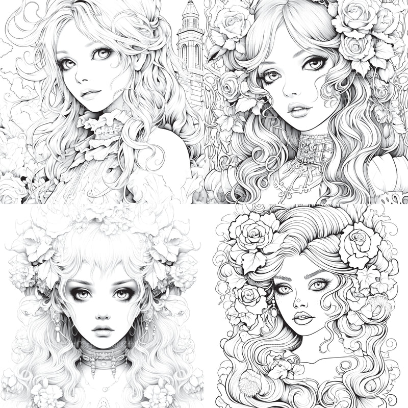 Little Princess Coloring Book - CraftNest - Digital Crafting and Art