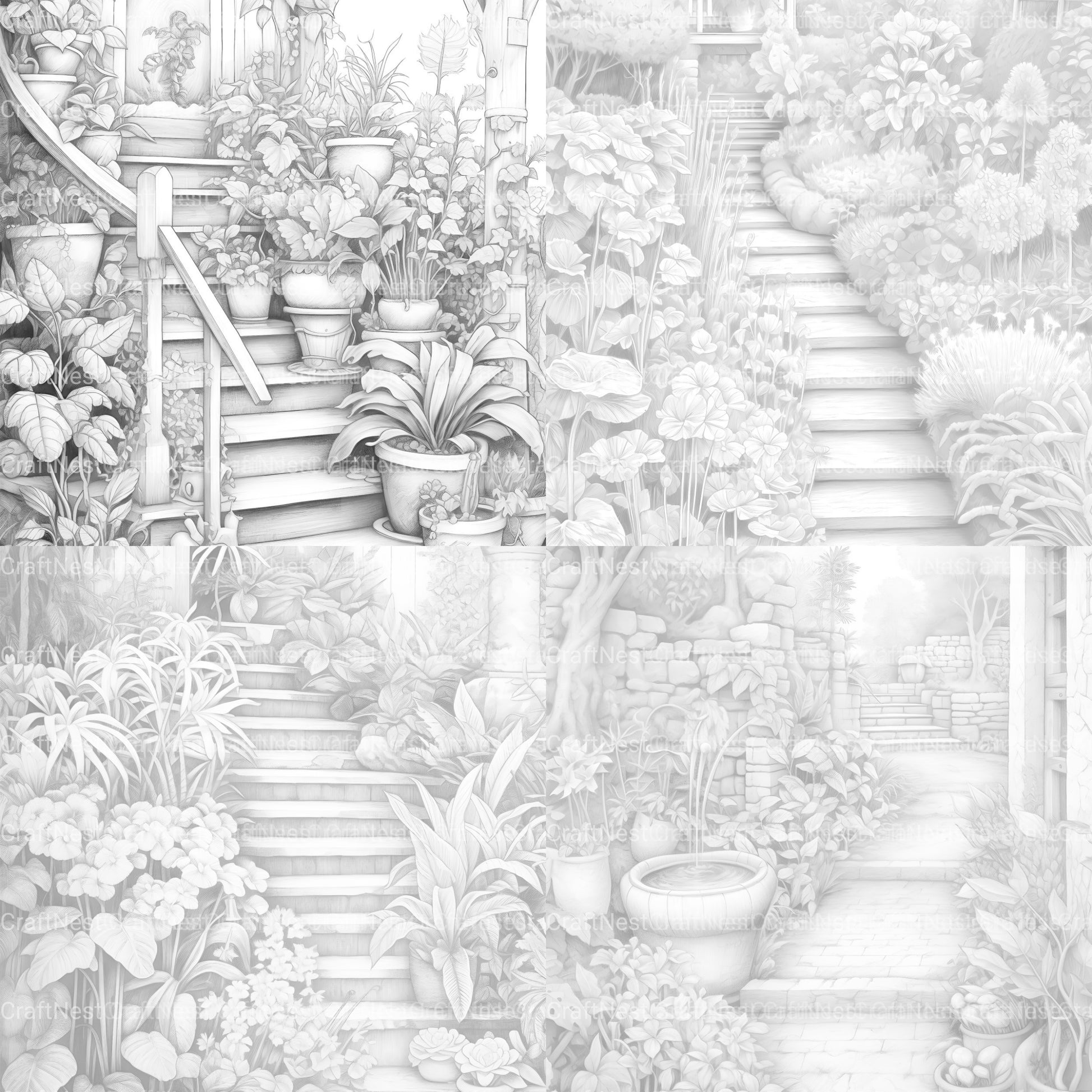 Herb Garden Coloring Book - CraftNest - Digital Crafting and Art