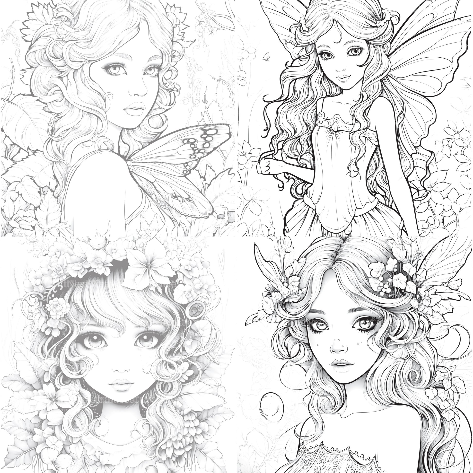 Forest Fairies Coloring Book - CraftNest - Digital Crafting and Art