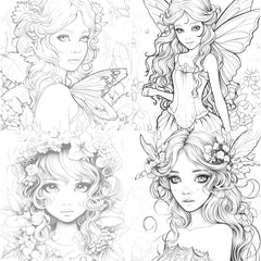 Forest Fairies Coloring Book - CraftNest - Digital Crafting and Art