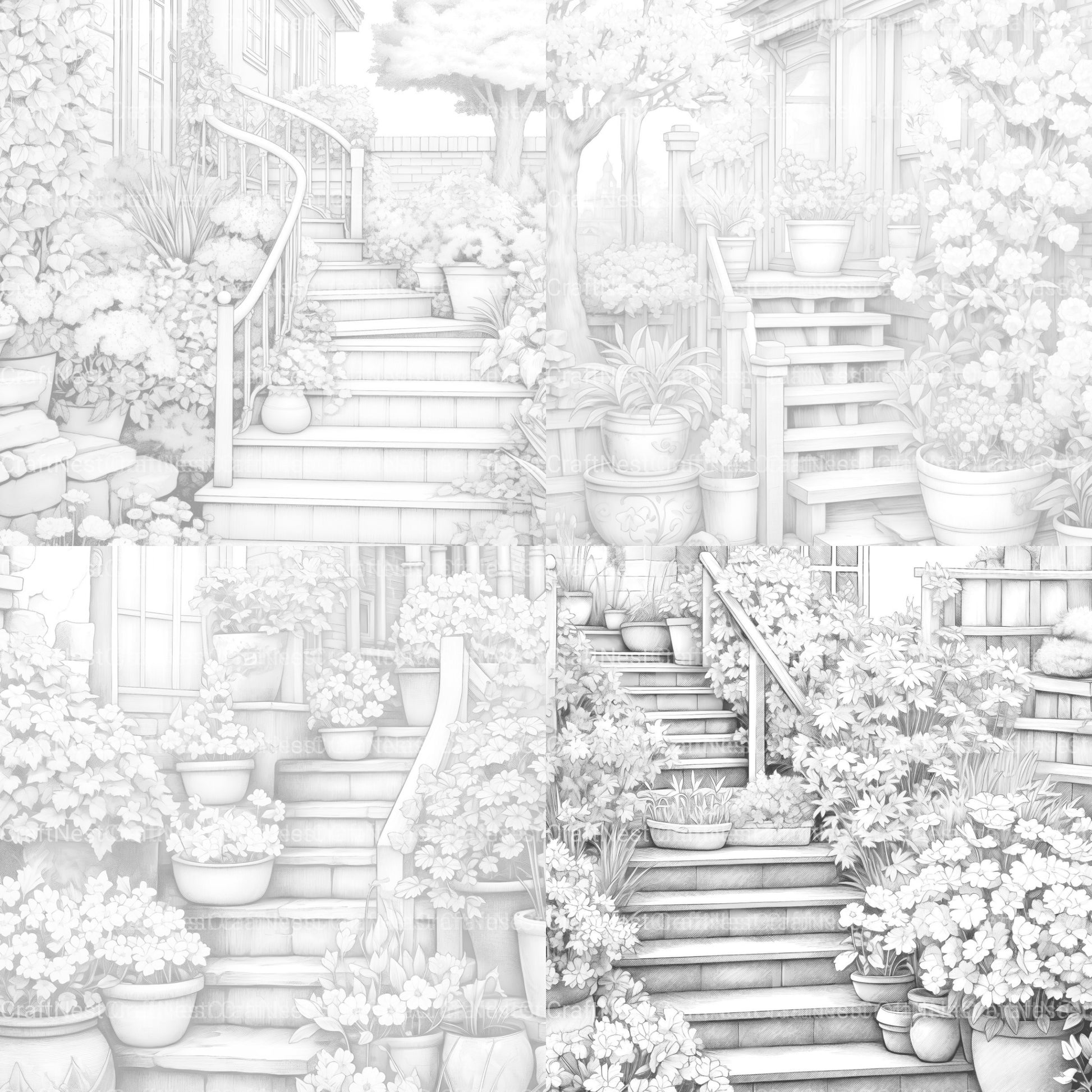 Spring Garden Coloring Book - CraftNest - Digital Crafting and Art