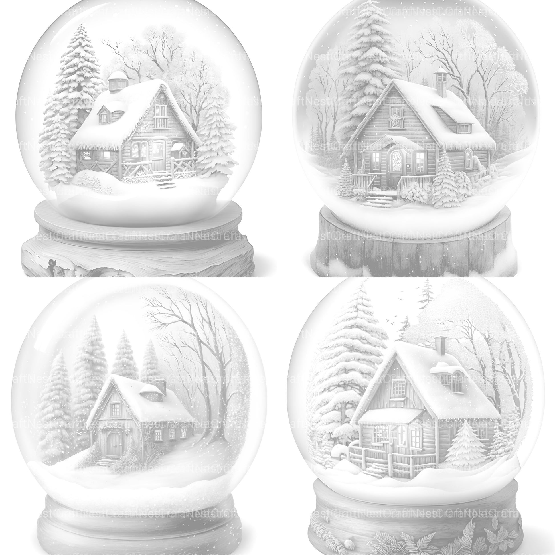 Snowball Cabin Coloring Book - CraftNest - Digital Crafting and Art