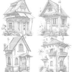 Chile Tiny House Coloring Book - CraftNest - Digital Crafting and Art